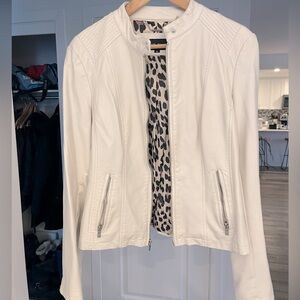 Pleather bomber jacket size M